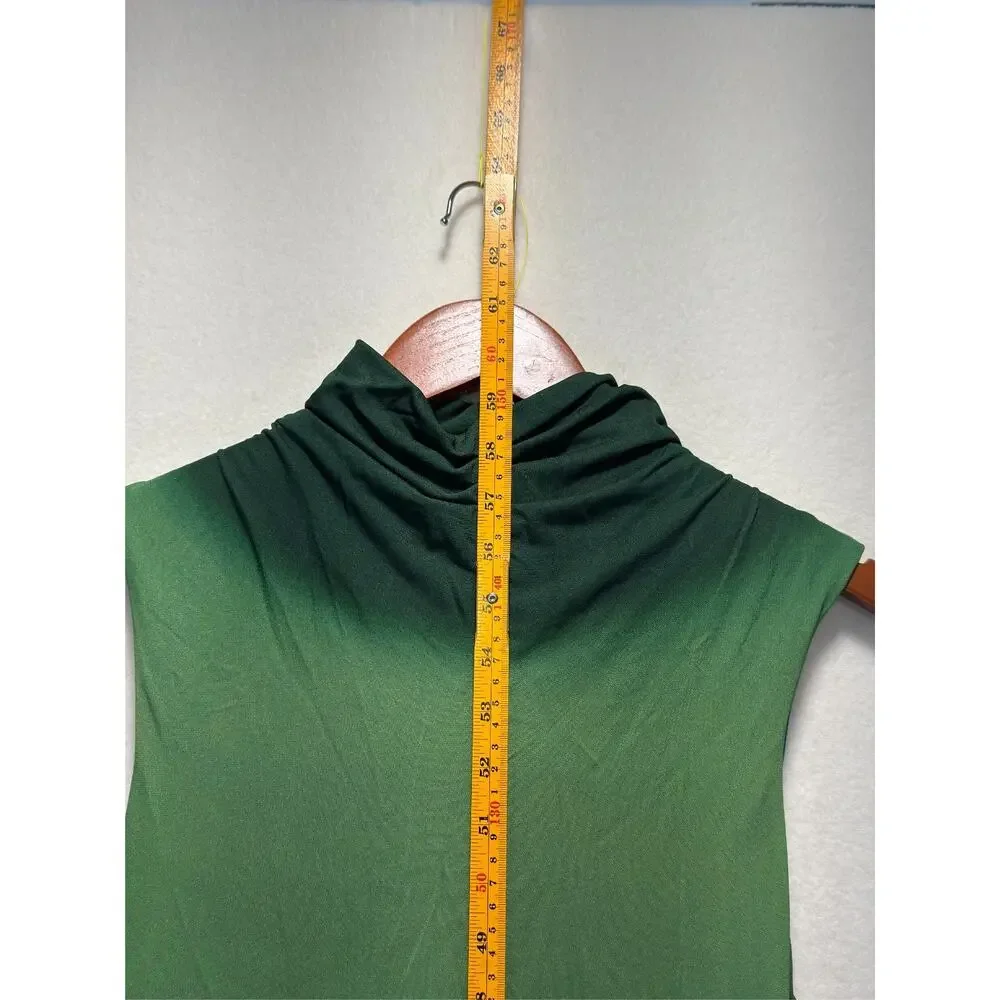 SIMKHAI Aldina Jersey Stretch Maxi Dress Blue Green Ombre, Size S Retails $645 - Picture 6 of 13